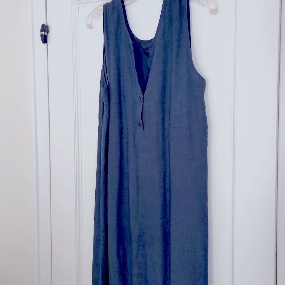 FLAX Wedgwood blue maxi jumper dress Size M